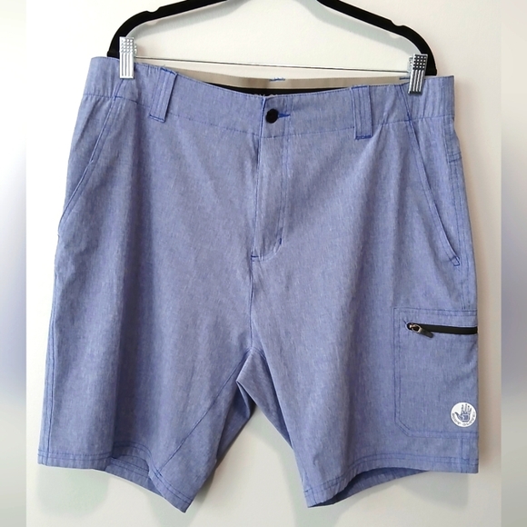 Body Glove Light Blue Shorts With Pockets Men's Size 34 Large Casual Surf Beach - Picture 1 of 4